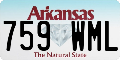 AR license plate 759WML