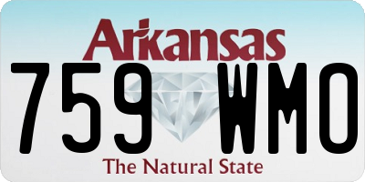 AR license plate 759WMO