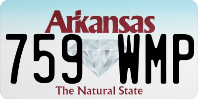 AR license plate 759WMP