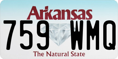 AR license plate 759WMQ