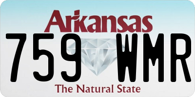 AR license plate 759WMR