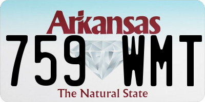 AR license plate 759WMT