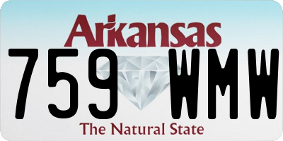 AR license plate 759WMW