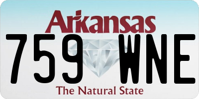 AR license plate 759WNE
