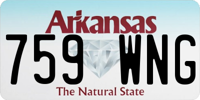 AR license plate 759WNG
