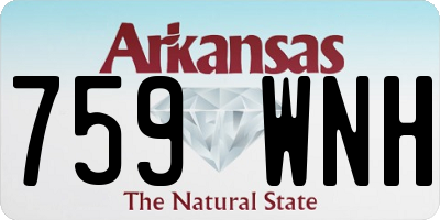 AR license plate 759WNH