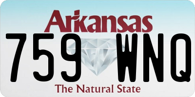 AR license plate 759WNQ