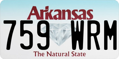 AR license plate 759WRM