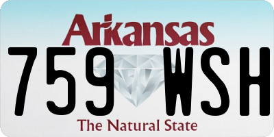 AR license plate 759WSH
