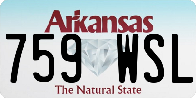 AR license plate 759WSL