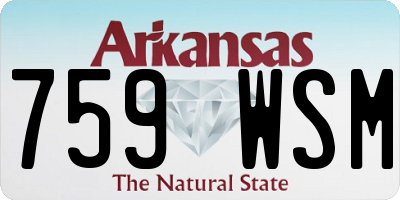 AR license plate 759WSM