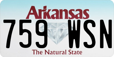 AR license plate 759WSN