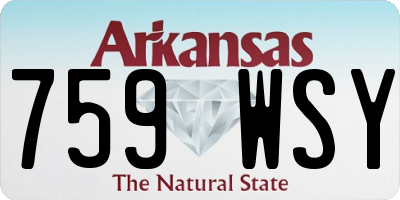 AR license plate 759WSY