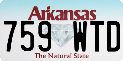 AR license plate 759WTD