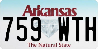AR license plate 759WTH