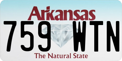 AR license plate 759WTN