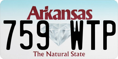 AR license plate 759WTP