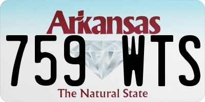 AR license plate 759WTS