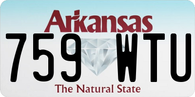 AR license plate 759WTU