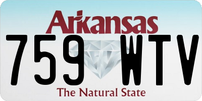 AR license plate 759WTV