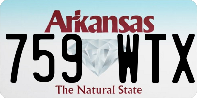 AR license plate 759WTX