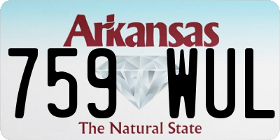 AR license plate 759WUL