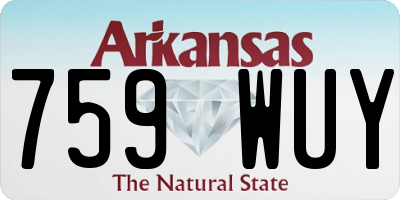 AR license plate 759WUY