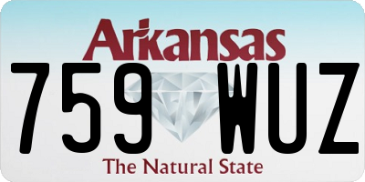 AR license plate 759WUZ