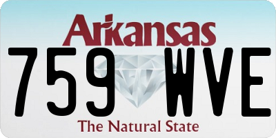 AR license plate 759WVE