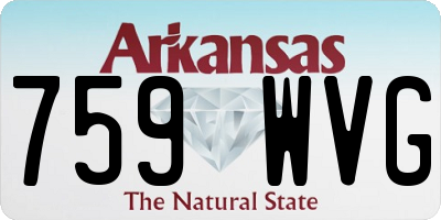 AR license plate 759WVG
