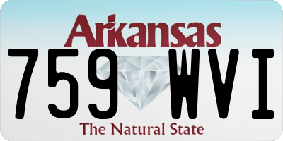 AR license plate 759WVI