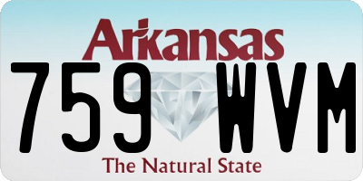 AR license plate 759WVM