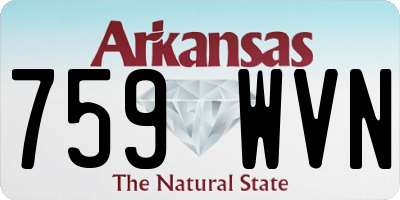 AR license plate 759WVN
