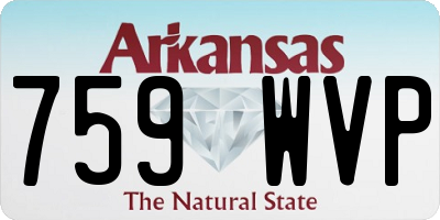 AR license plate 759WVP