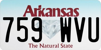AR license plate 759WVU