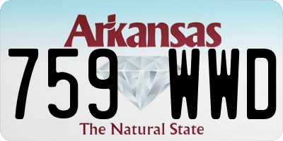 AR license plate 759WWD