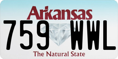 AR license plate 759WWL