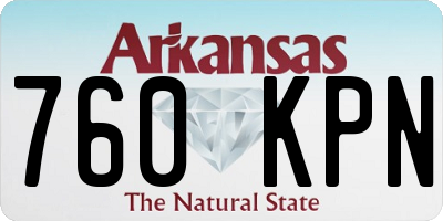 AR license plate 760KPN