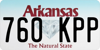 AR license plate 760KPP