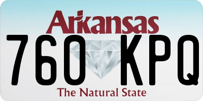 AR license plate 760KPQ