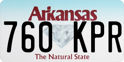 AR license plate 760KPR