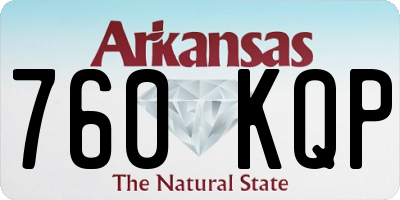 AR license plate 760KQP