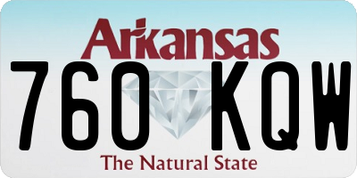 AR license plate 760KQW