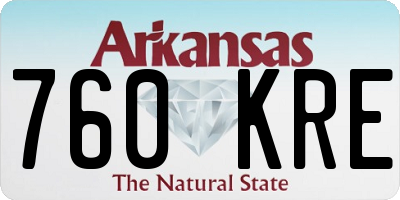 AR license plate 760KRE