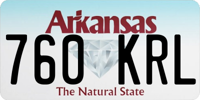 AR license plate 760KRL