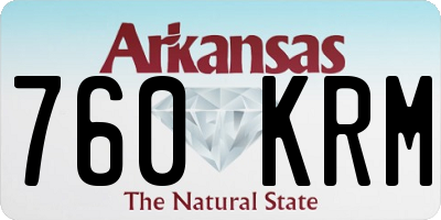 AR license plate 760KRM