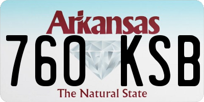 AR license plate 760KSB