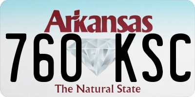 AR license plate 760KSC