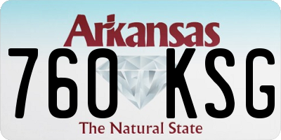 AR license plate 760KSG