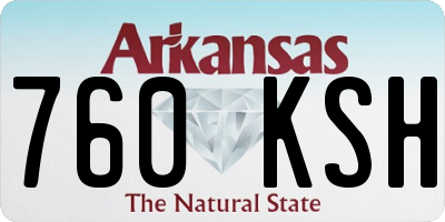 AR license plate 760KSH